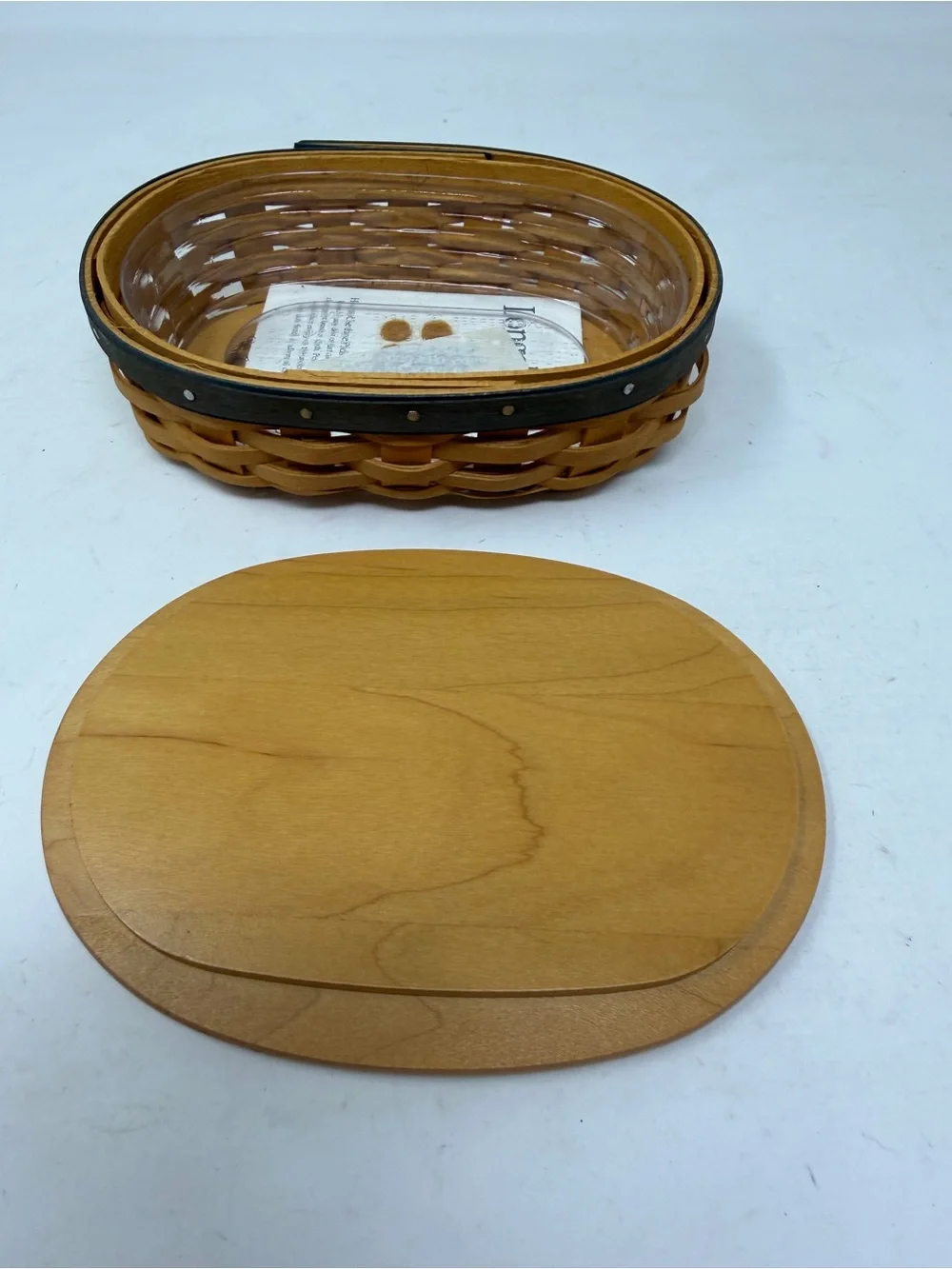 Longaberger 2001 Collectors Club Harmony Basket No 5 Lid Protector